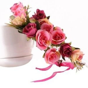 BRAND NEW Pink & Yellow Flower Crowns for Women